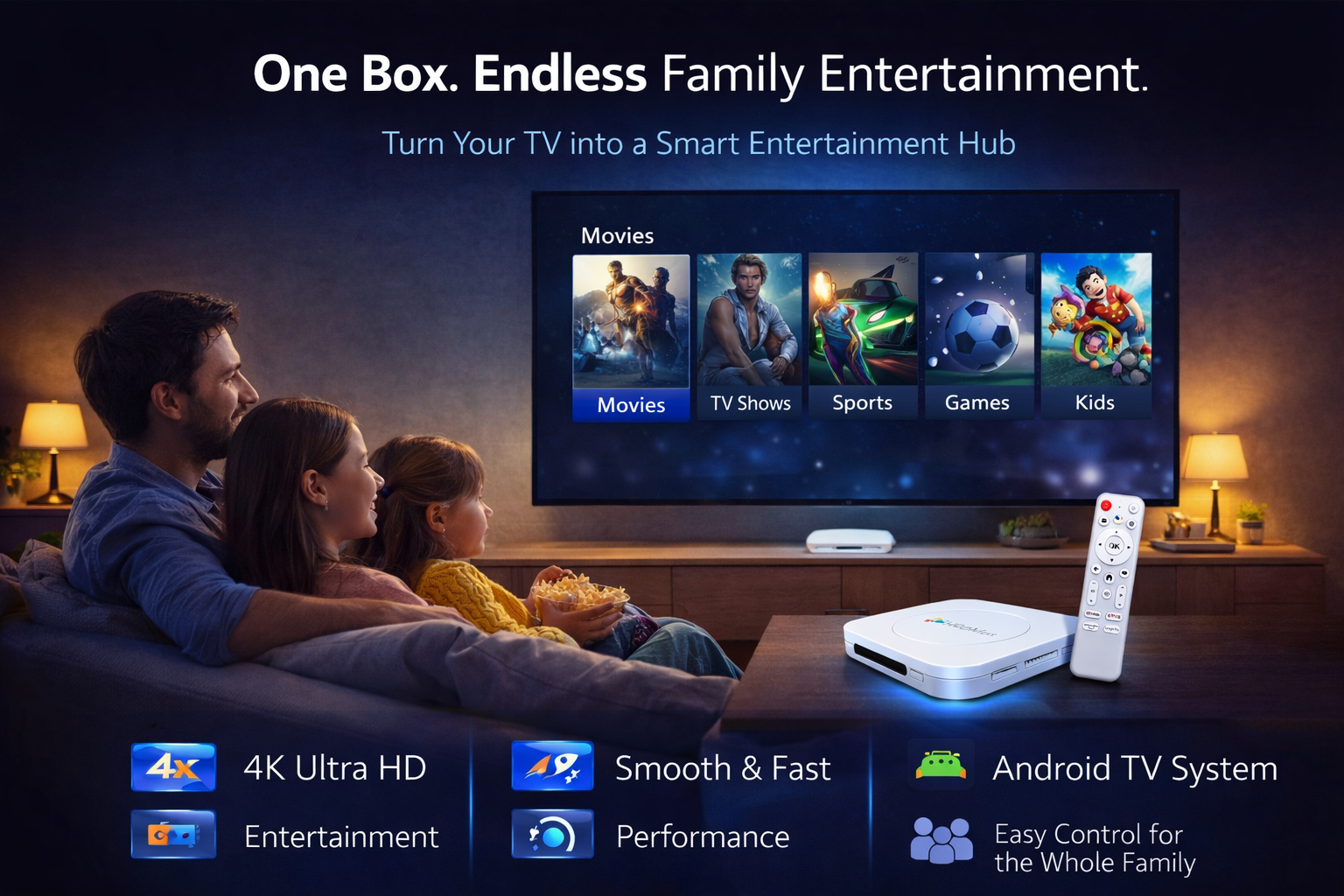 Commercial Android TV solution supporting remote management Commercial Android TV solution supporting remote management