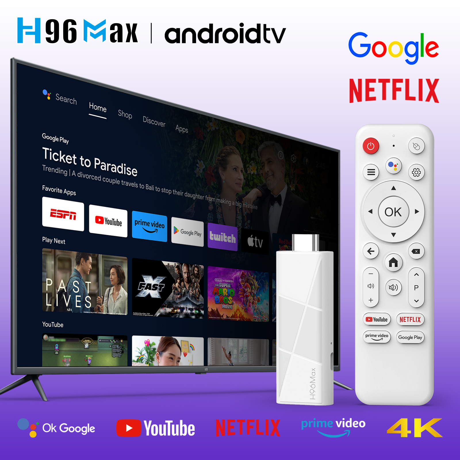 H96 Max Android TV Stick with RK3518 and AI voice control H96 Max Android TV Stick with RK3518 and AI voice control