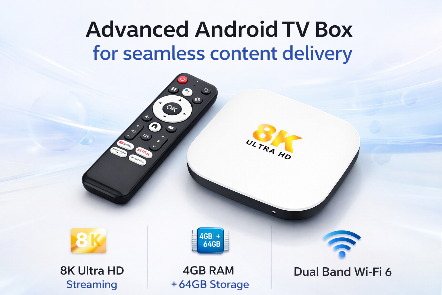 Advanced Android TV Box for seamless content delivery
