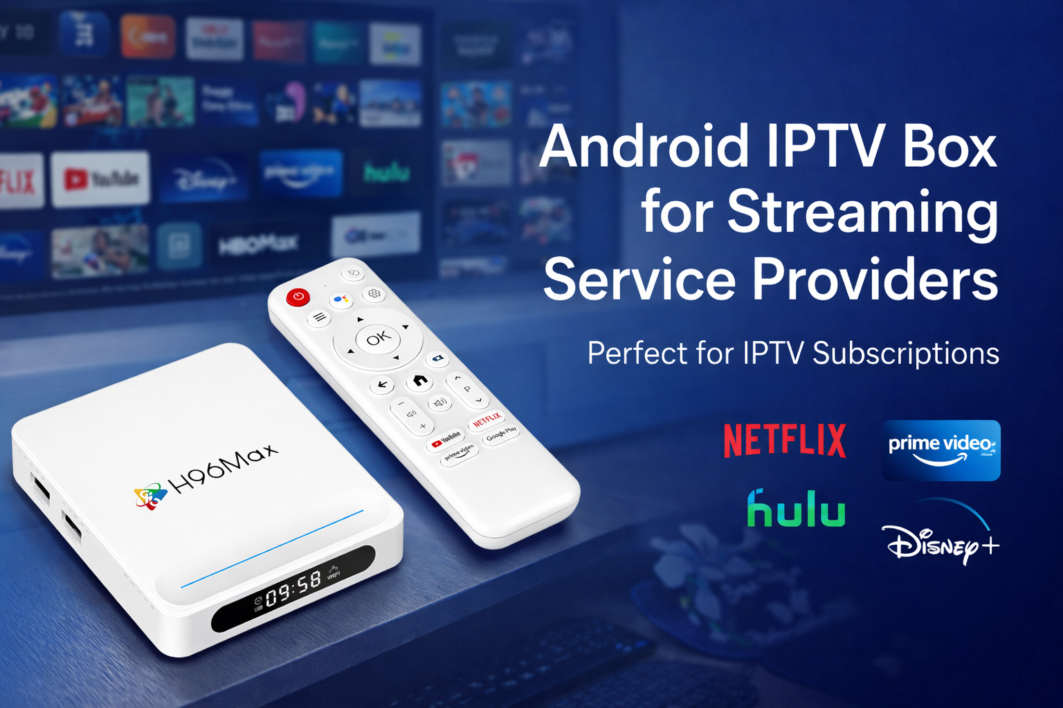 Android IPTV box for streaming service providers