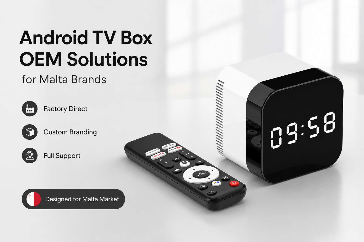 Android TV Box OEM Solutions for Malta Brands