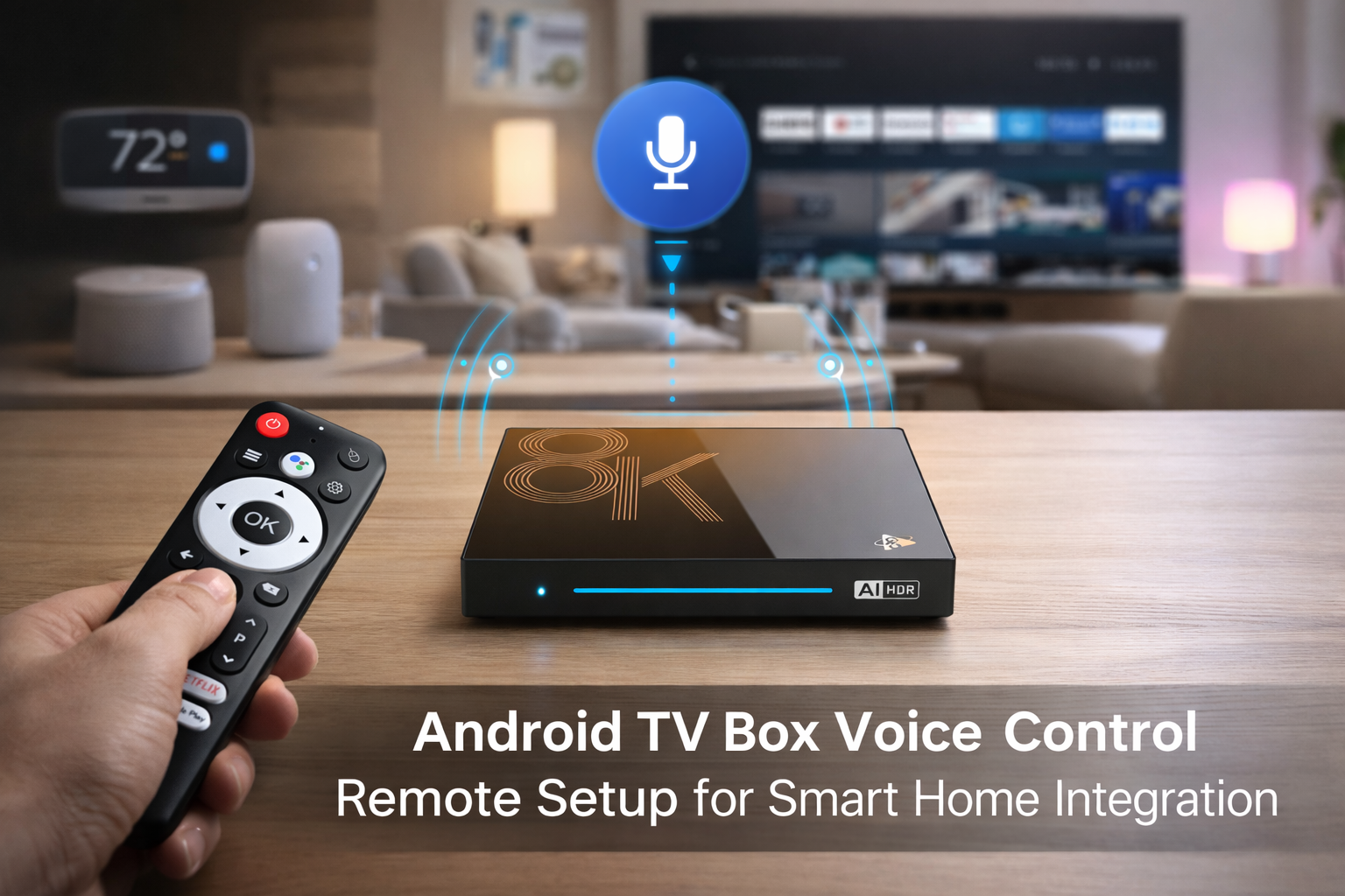 Voice-controlled Android TV box solution for global markets