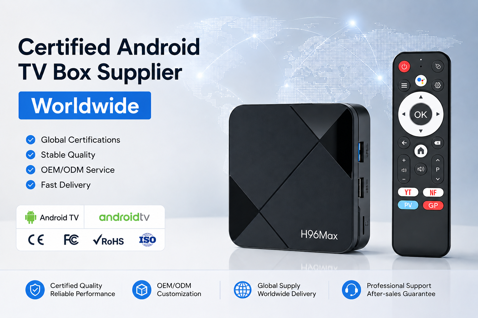 Certified Android TV Box Supplier Worldwide
