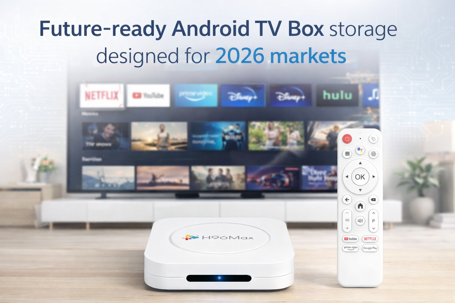 High-capacity Android TV Box supporting advanced applications