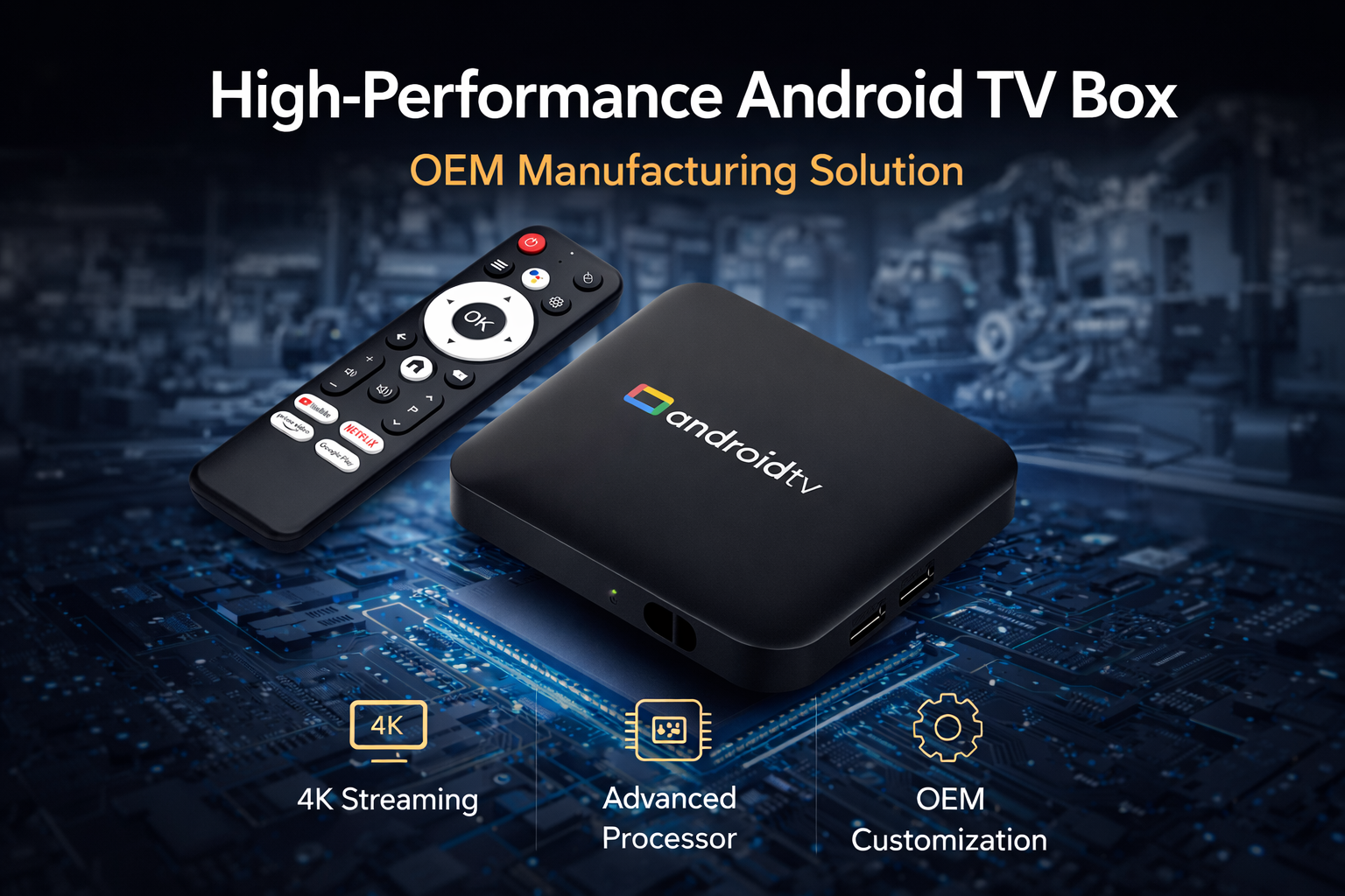 High-performance Android TV Box OEM manufacturing solution