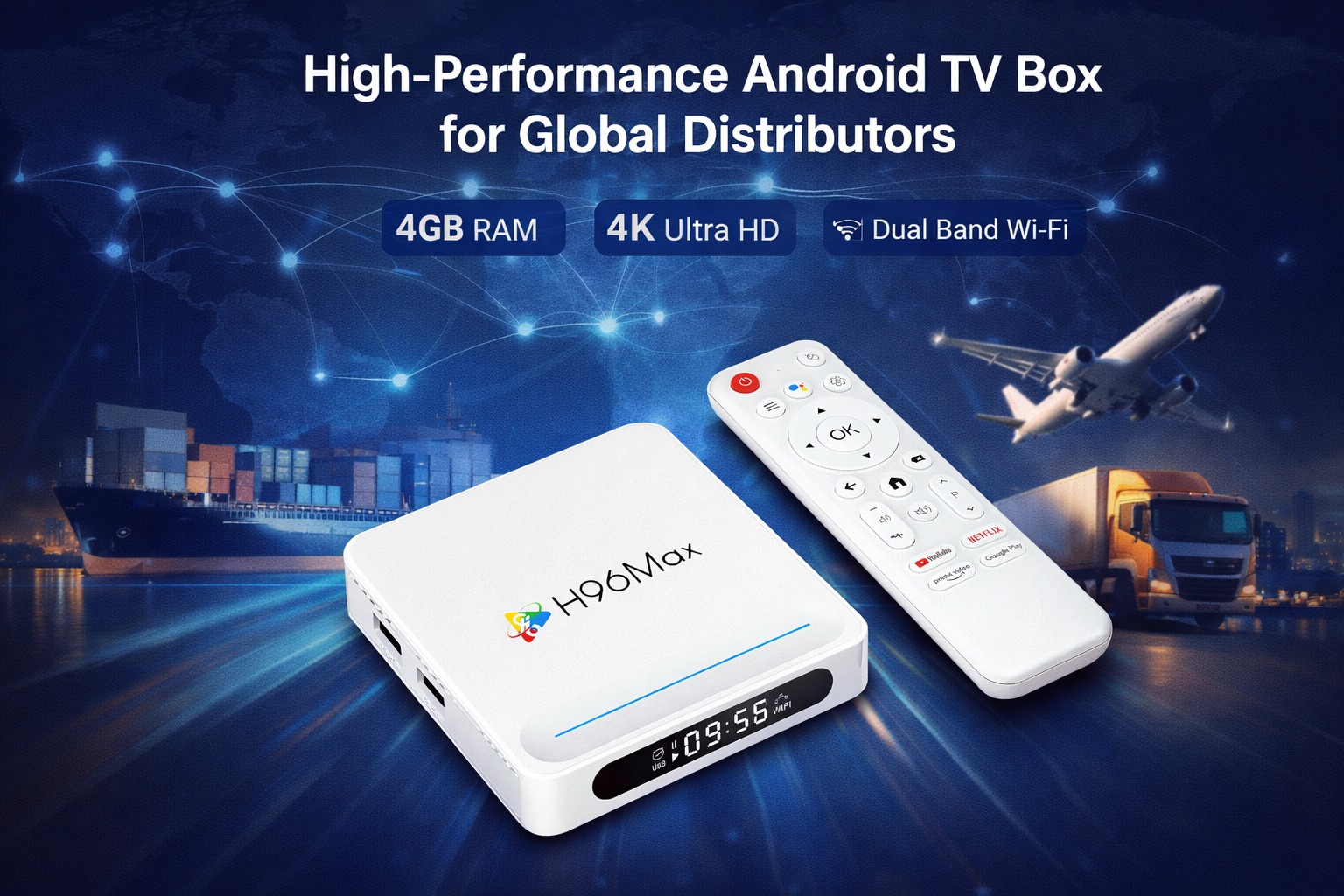 High-performance Android TV box for global distributors