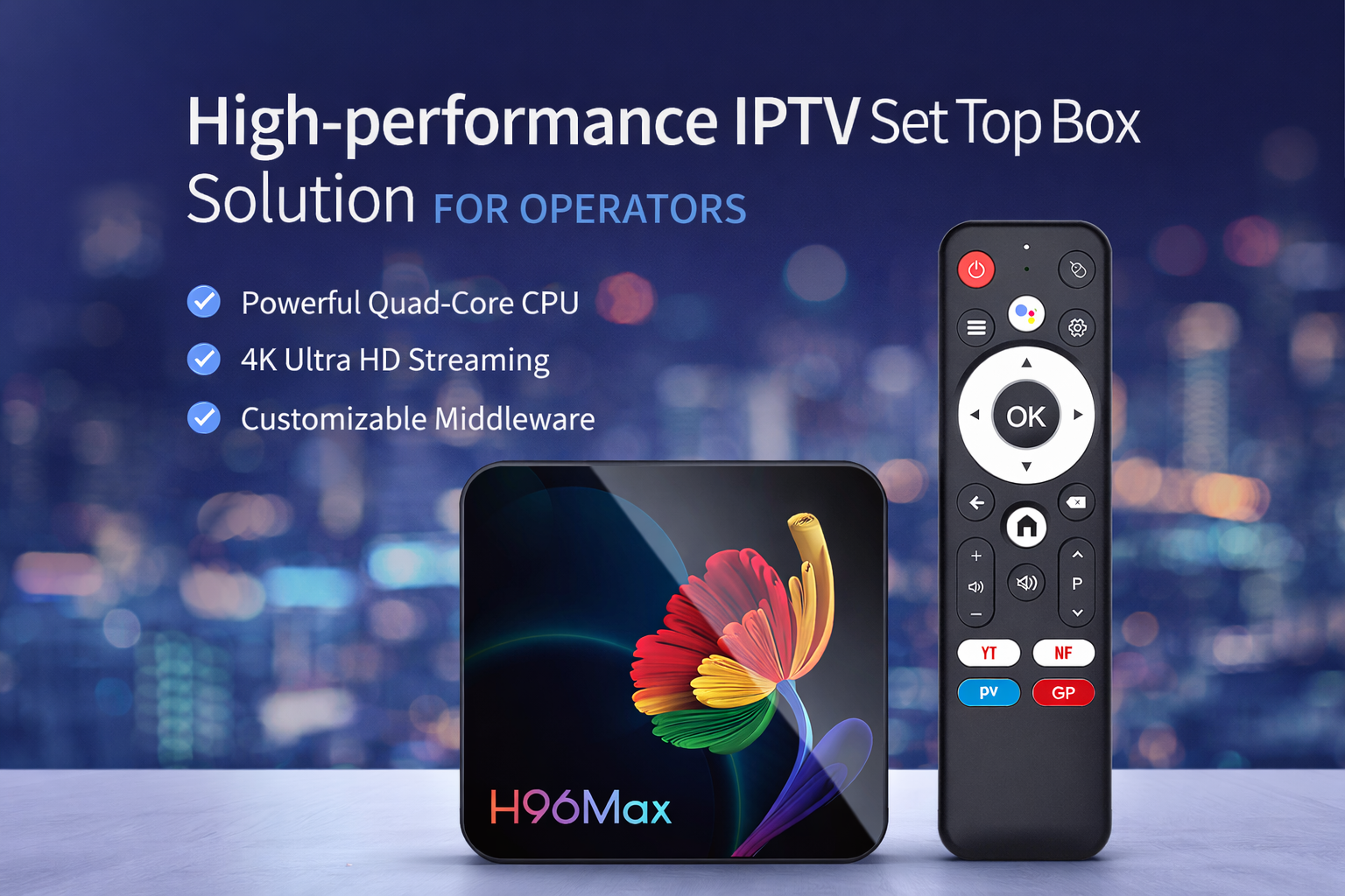 High-performance IPTV set top box solution for operators