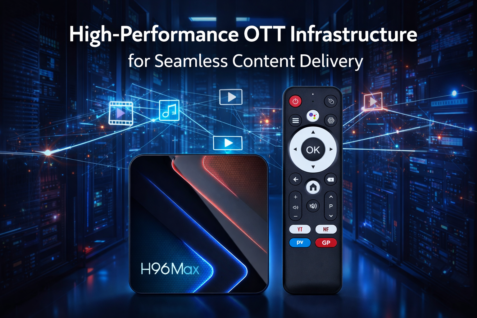 High-performance OTT infrastructure for seamless content delivery