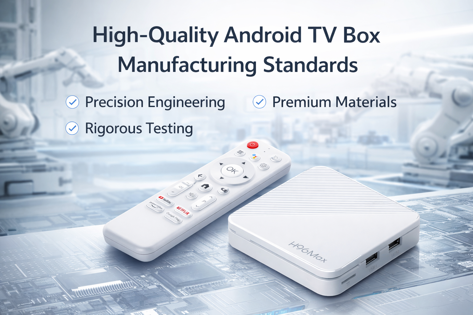 High-quality Android TV box manufacturing standards