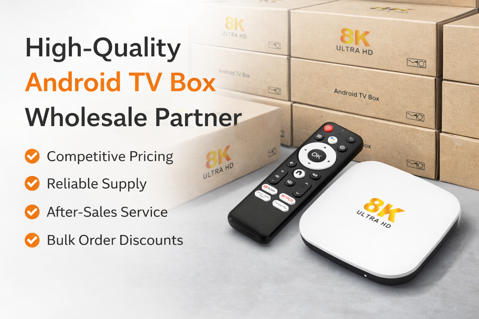 High-quality Android TV box wholesale partner