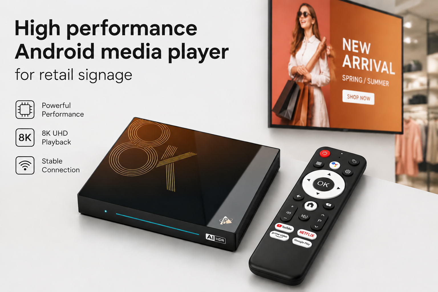 Custom Android Media Player Manufacturer for Scalable Digital Signage Networks