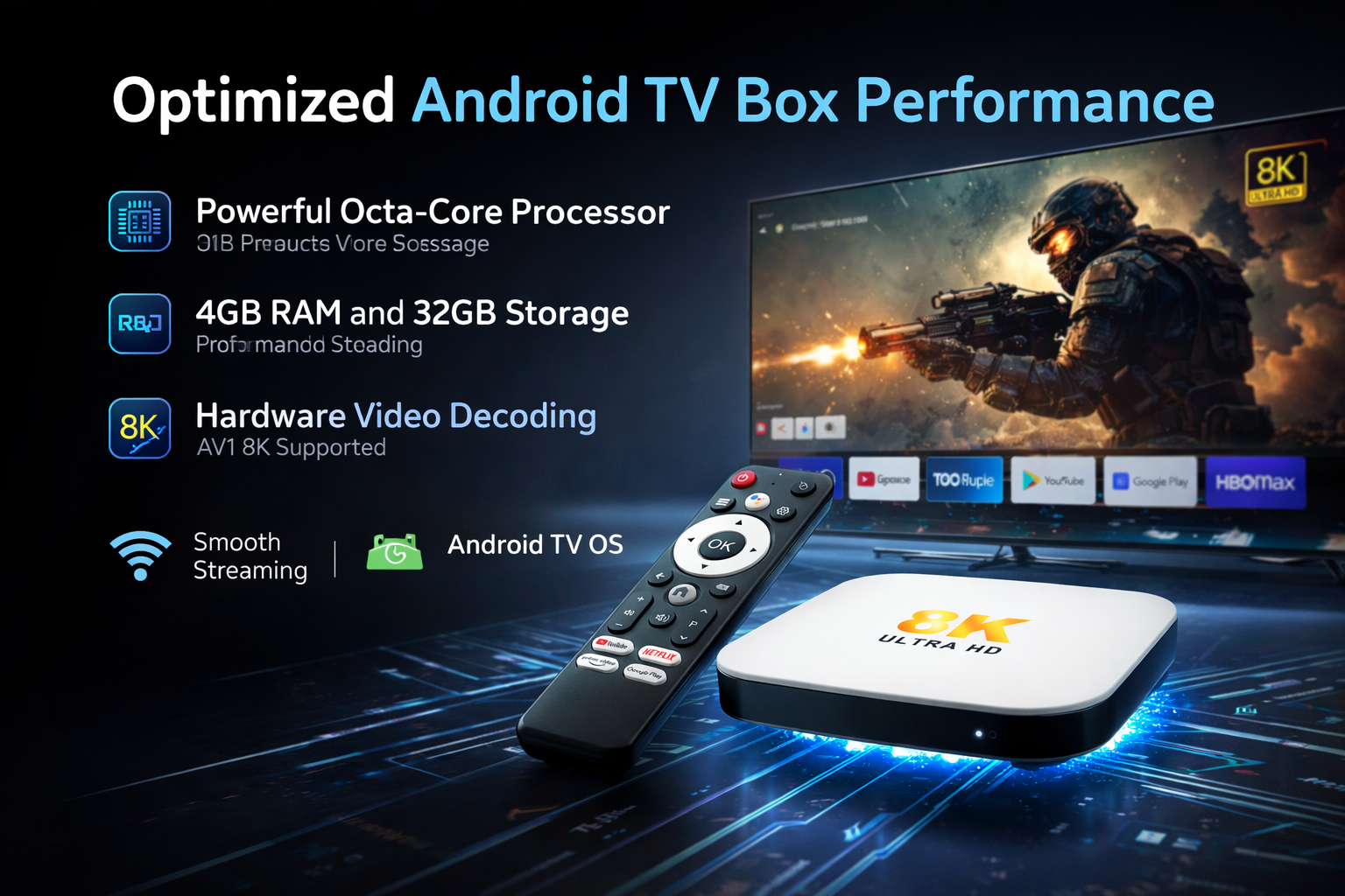 Optimized Android TV box performance