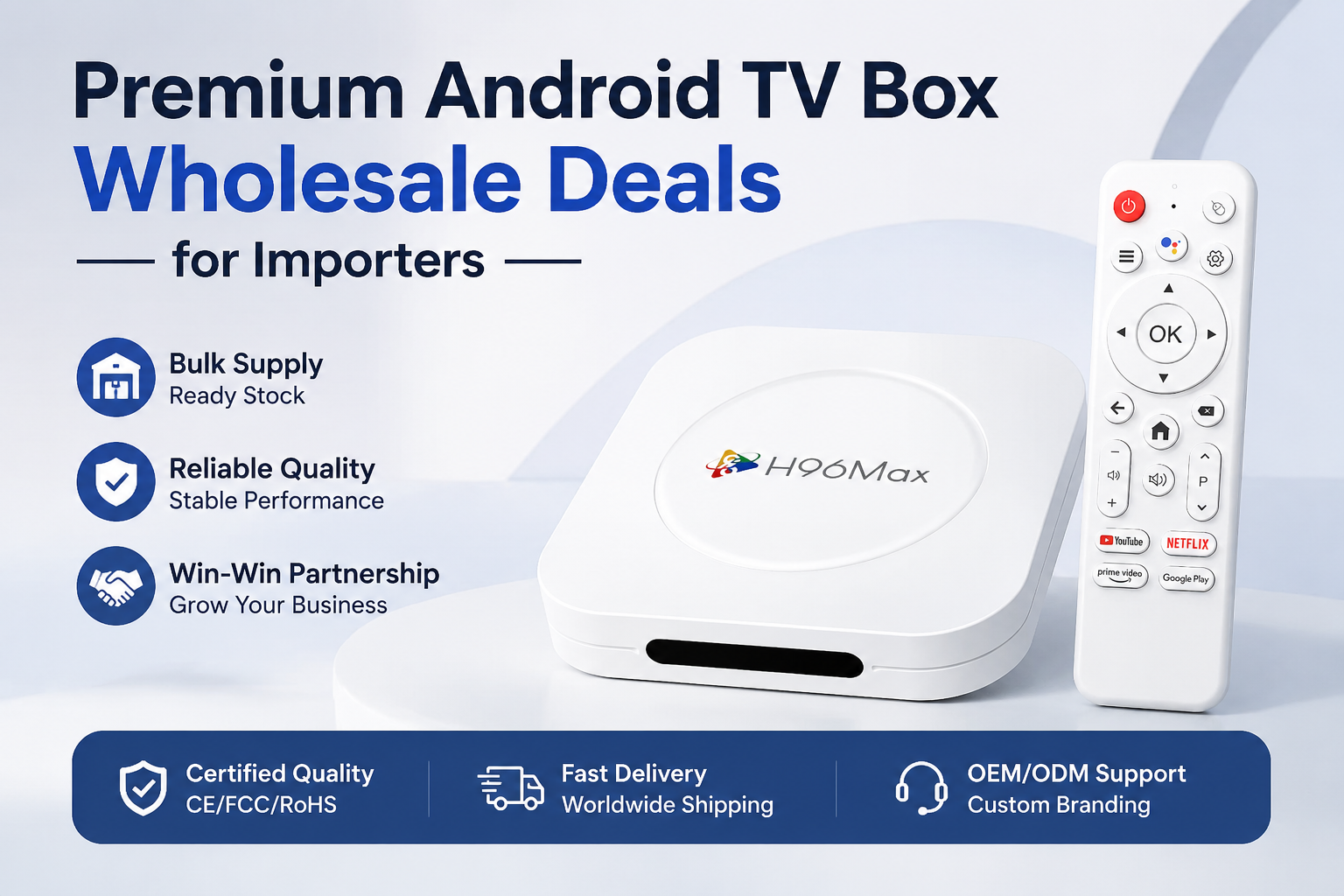 Premium Android TV Box Wholesale Deals for Importers