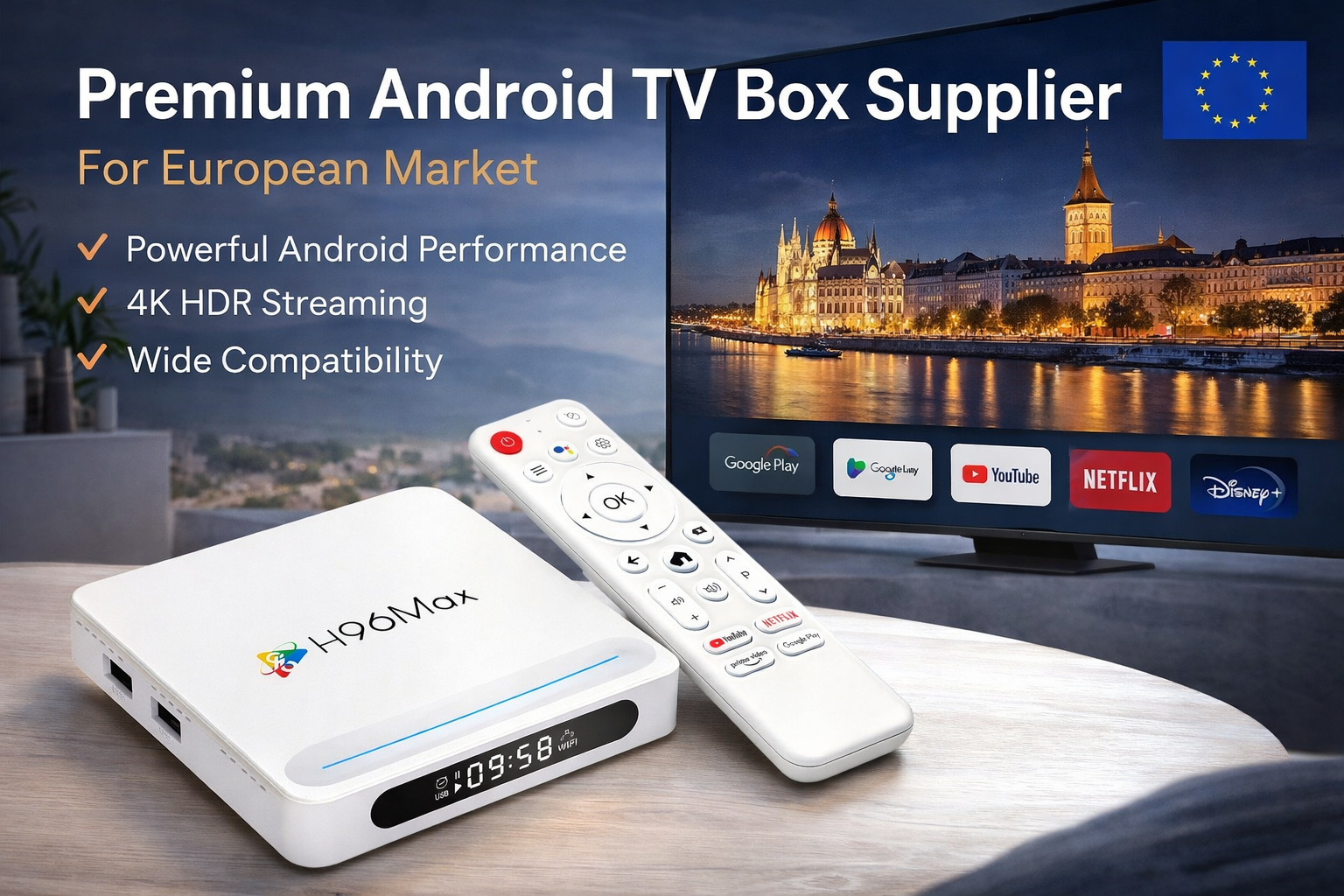 Premium Android TV box supplier for European market