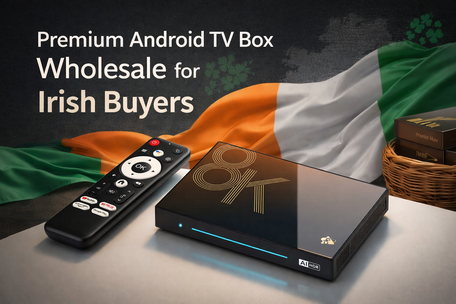Premium Android TV box wholesale for Irish buyers