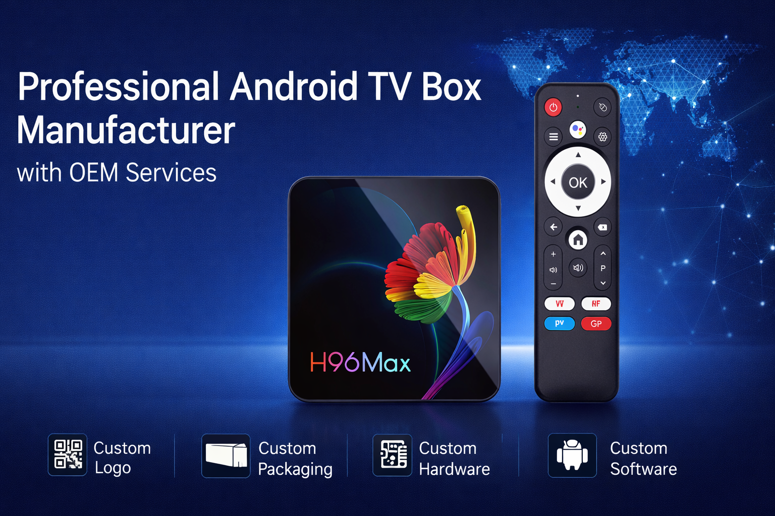 1 Professional Android TV Box manufacturer with OEM services