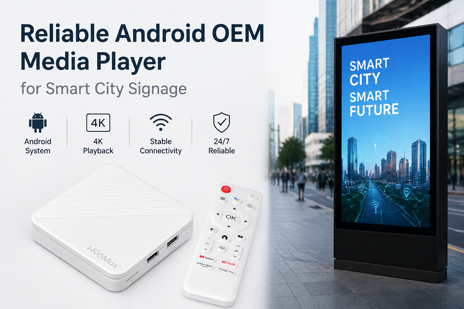 Top Android Media Player Manufacturer for OEM/ODM Custom Digital Signage Solutions