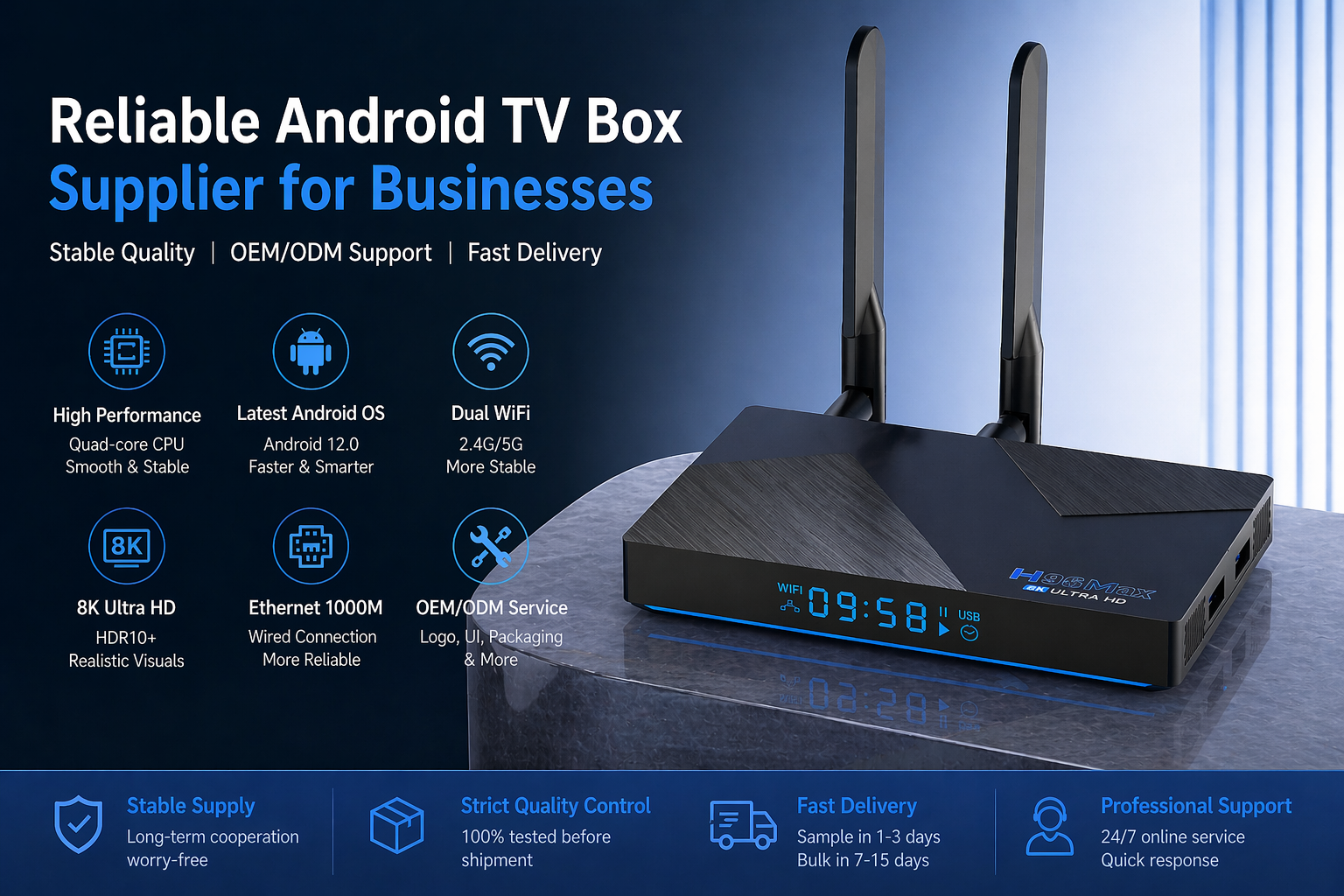 Reliable Android TV box supplier for businesses
