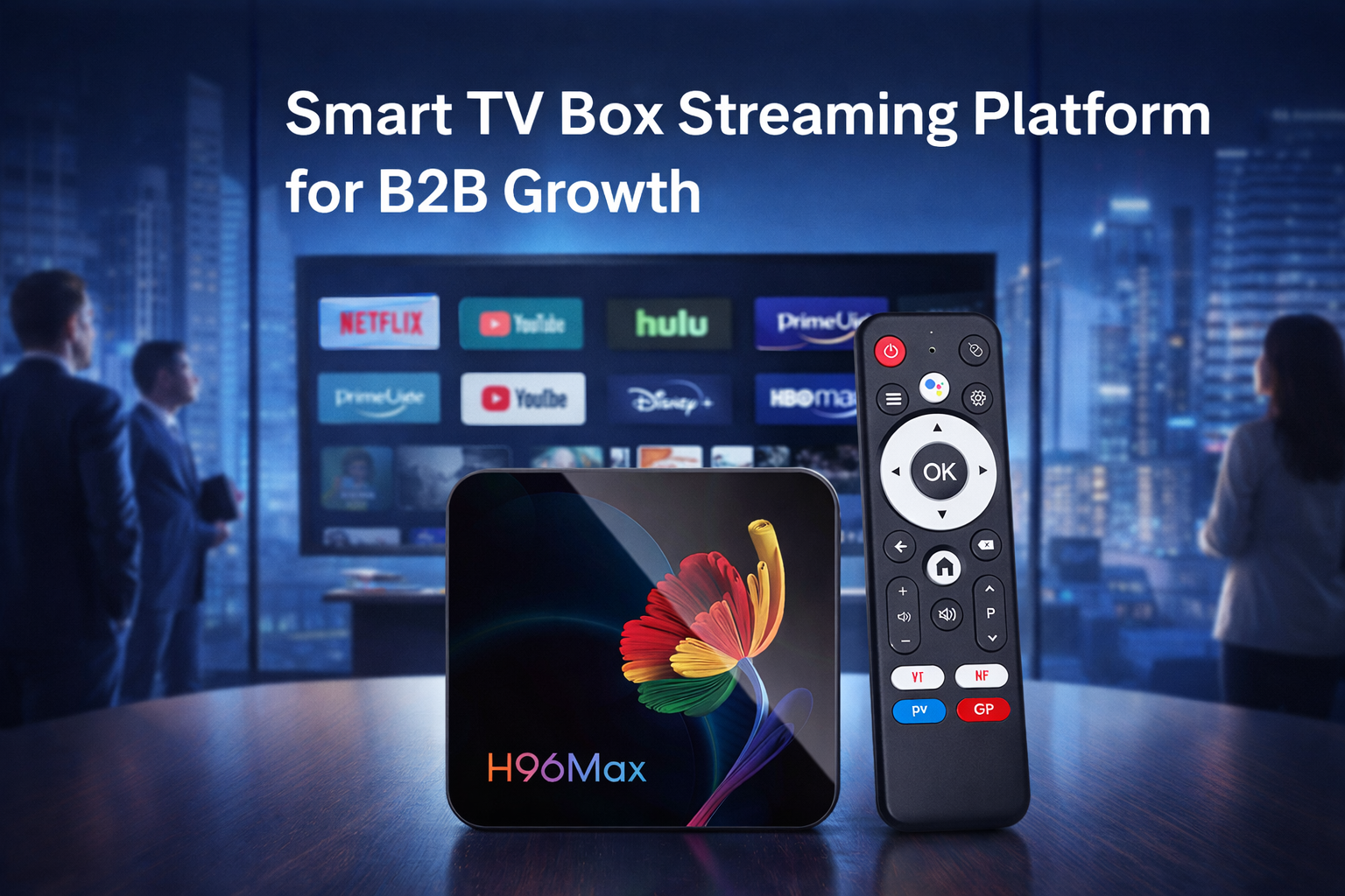 Smart TV box streaming platform for B2B growth
