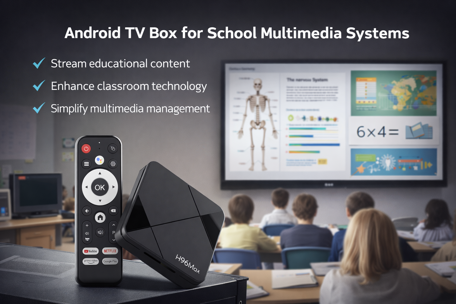Android TV Box for School Multimedia Systems