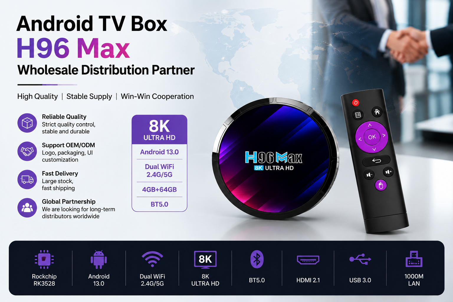 Android TV Box wholesale distribution partner