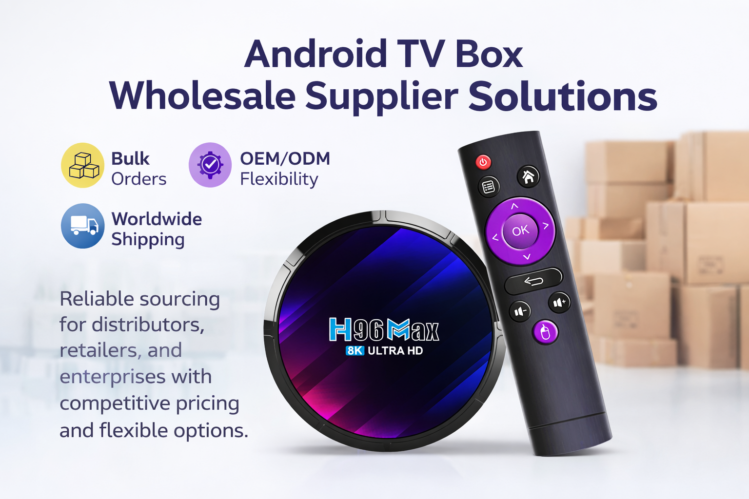 Android TV box wholesale supplier solutions