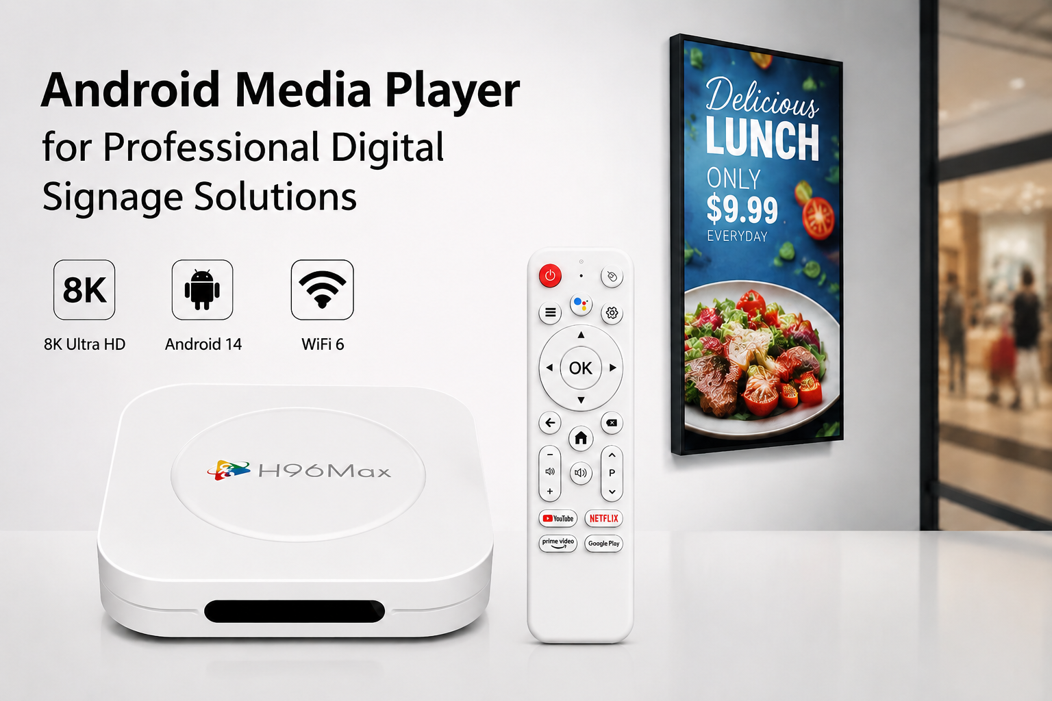 Android media player for professional digital signage solutions