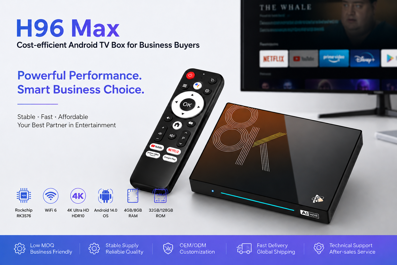 Cost-efficient Android TV Box for business buyers