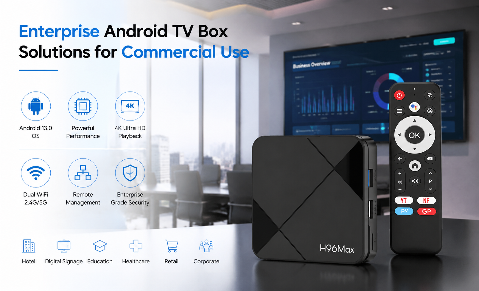 Enterprise Android TV Box Solutions for Commercial Use