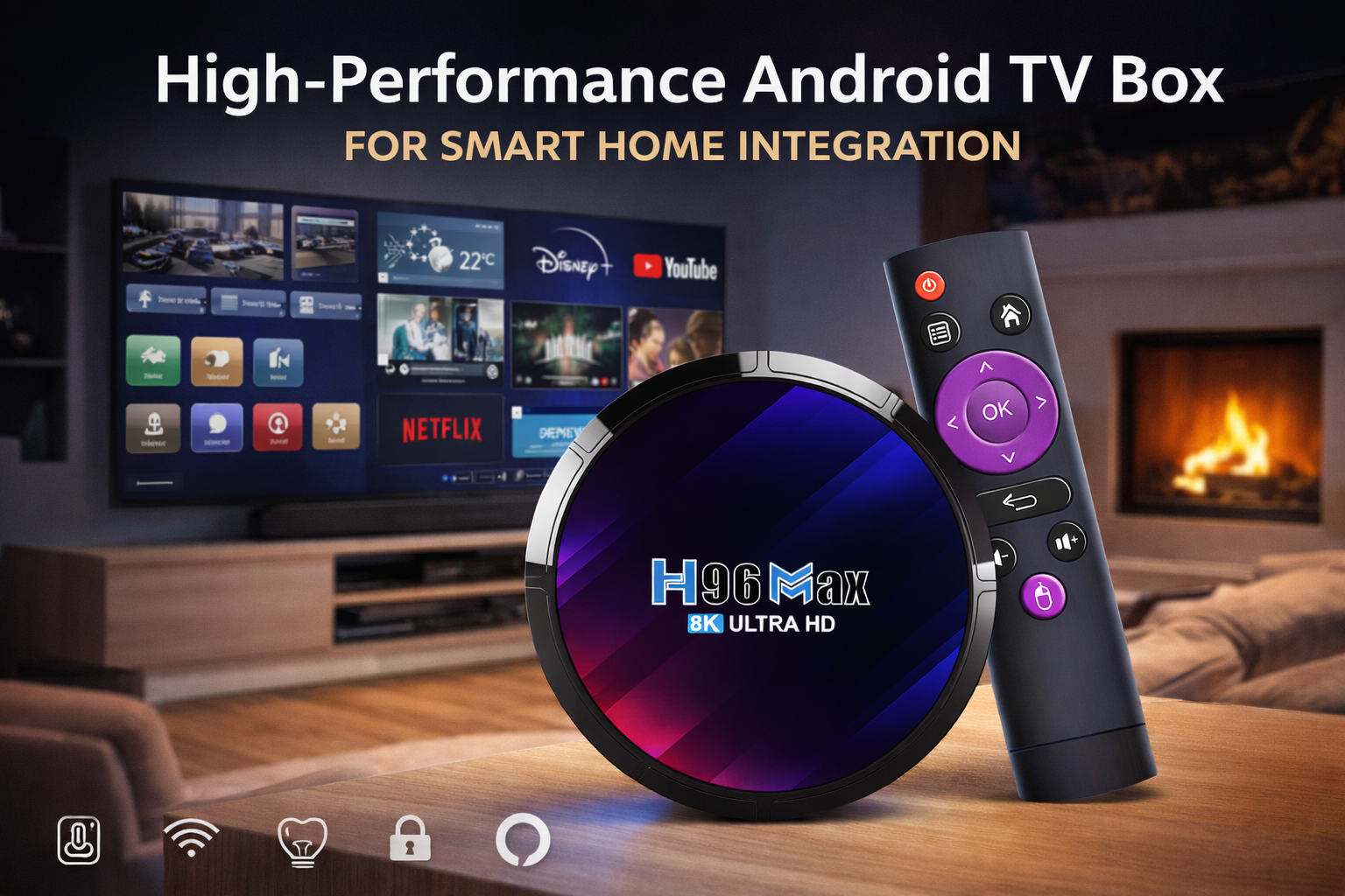 High-performance Android TV Box for smart home integration High-performance Android TV Box for smart home integration