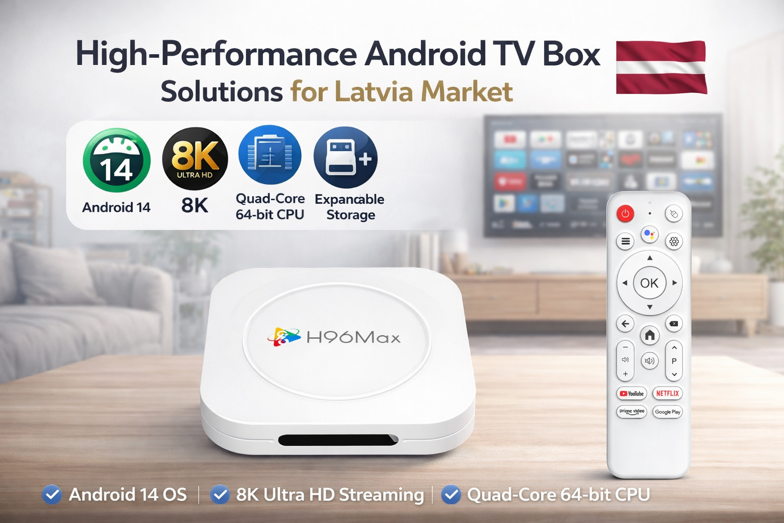 High-performance Android TV box solutions for Latvia market