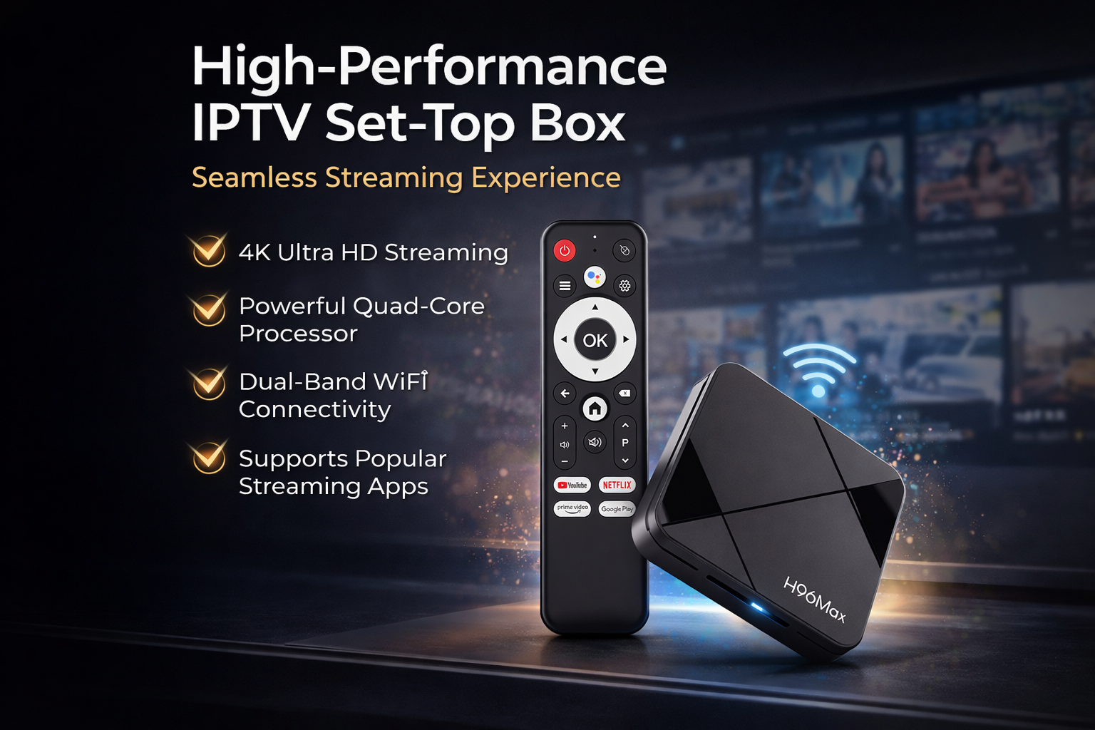 High-performance IPTV set-top box for seamless streaming experience