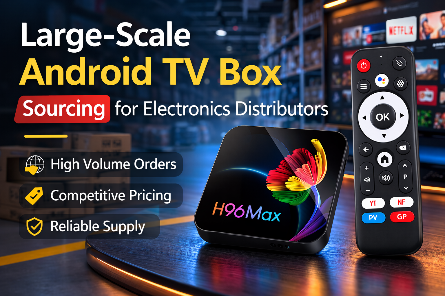 High-quality Android TV box bulk supply for distributors