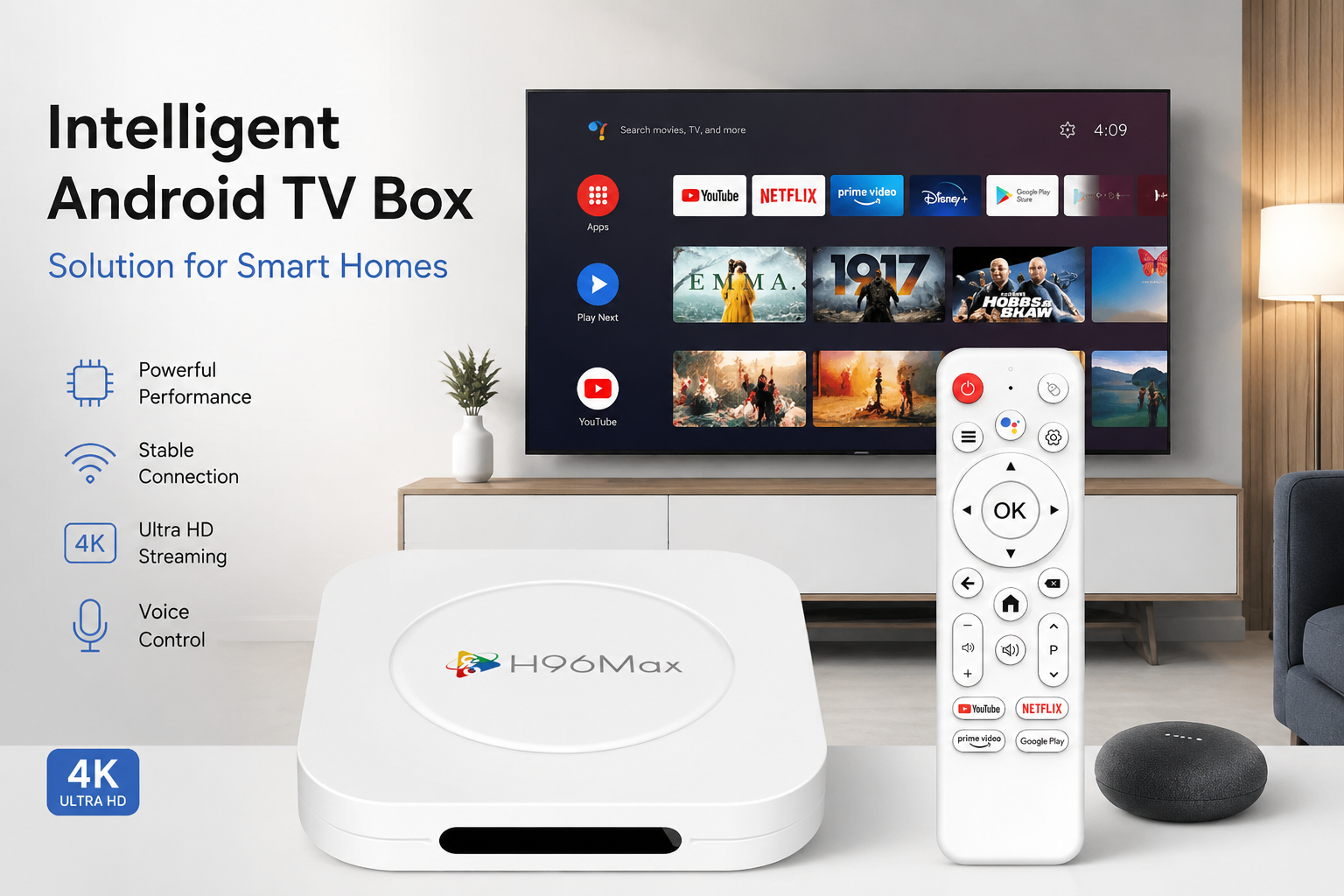 Intelligent Android TV Box Solution for Smart Homes