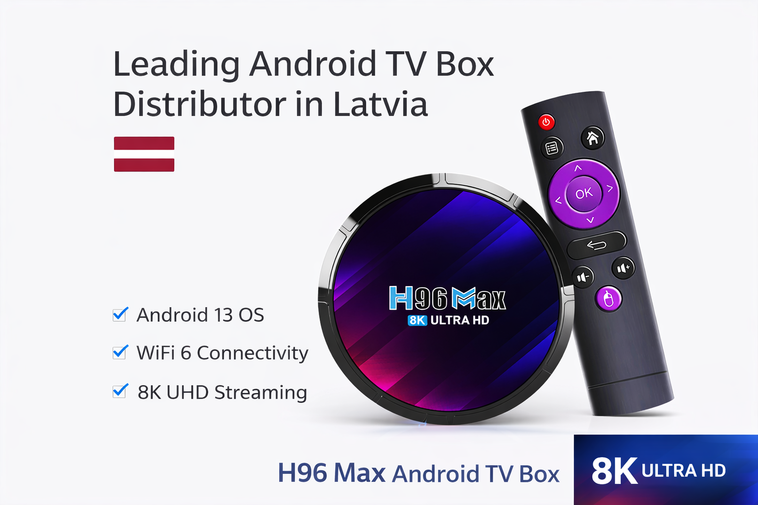 Leading Android TV box distributor Latvia
