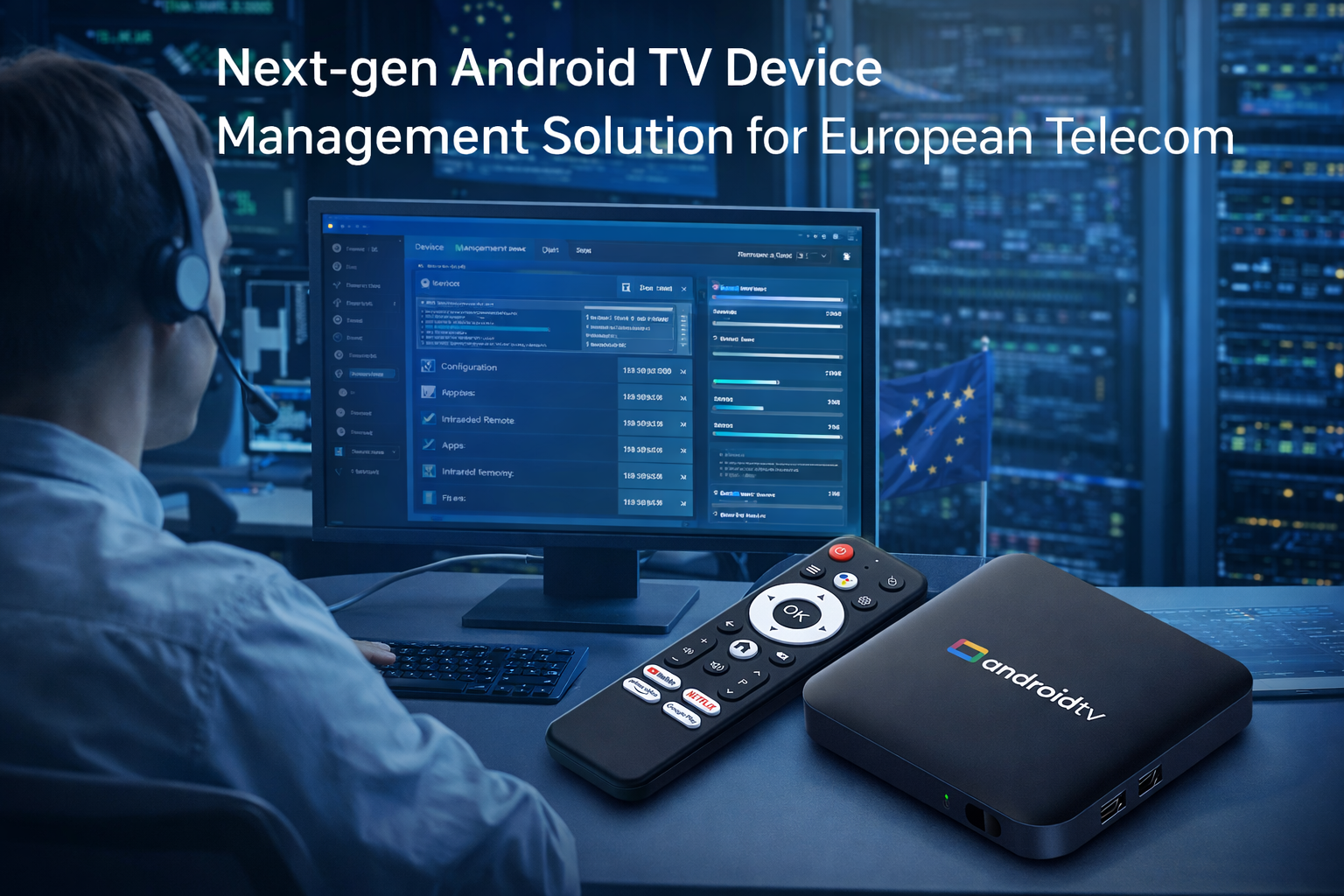 Next-gen Android TV device management solution for Europe telecom