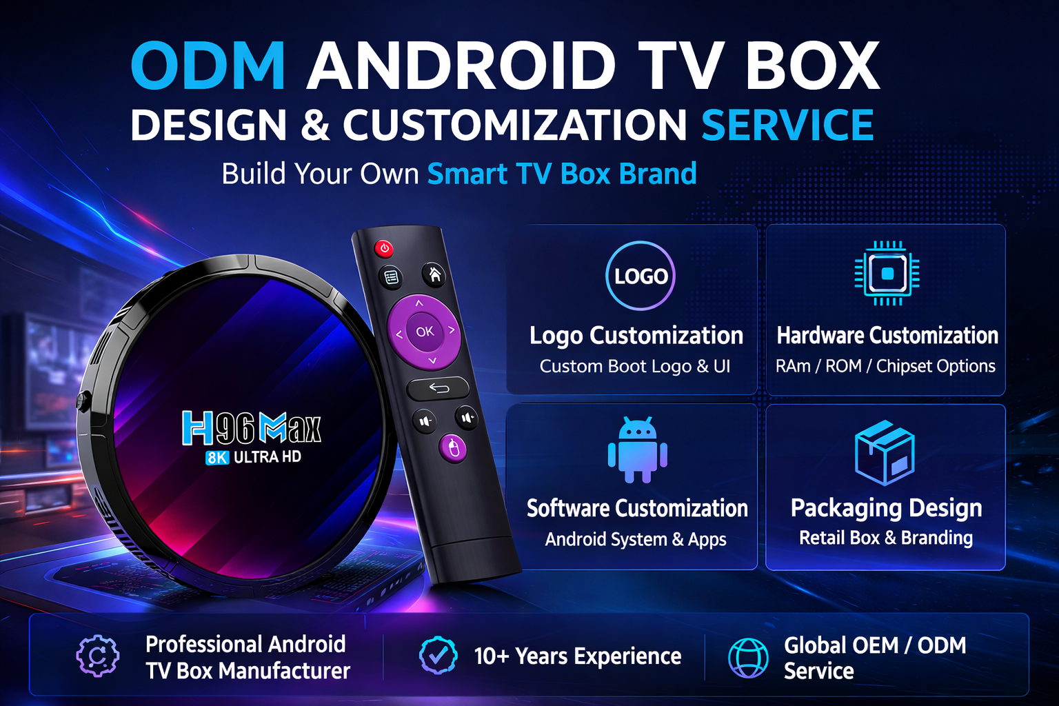 ODM Android TV box design and customization service