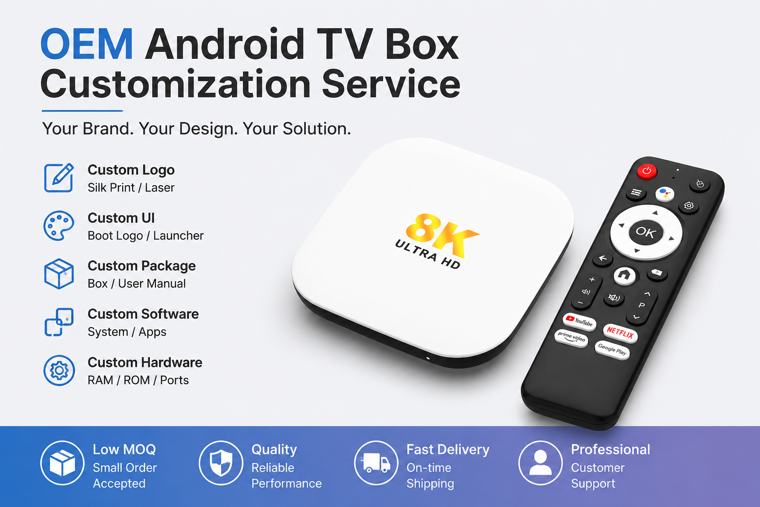 OEM Android TV Box Customization Service