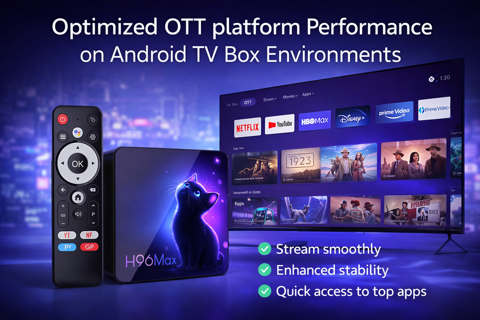 Optimized OTT platform performance on Android TV Box environments
