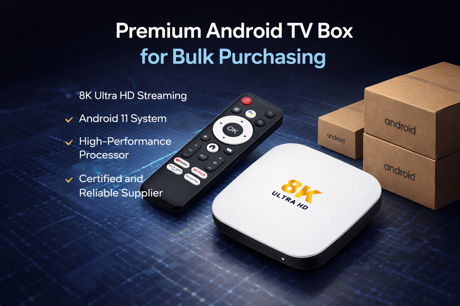 Premium Android TV Box for bulk purchasing