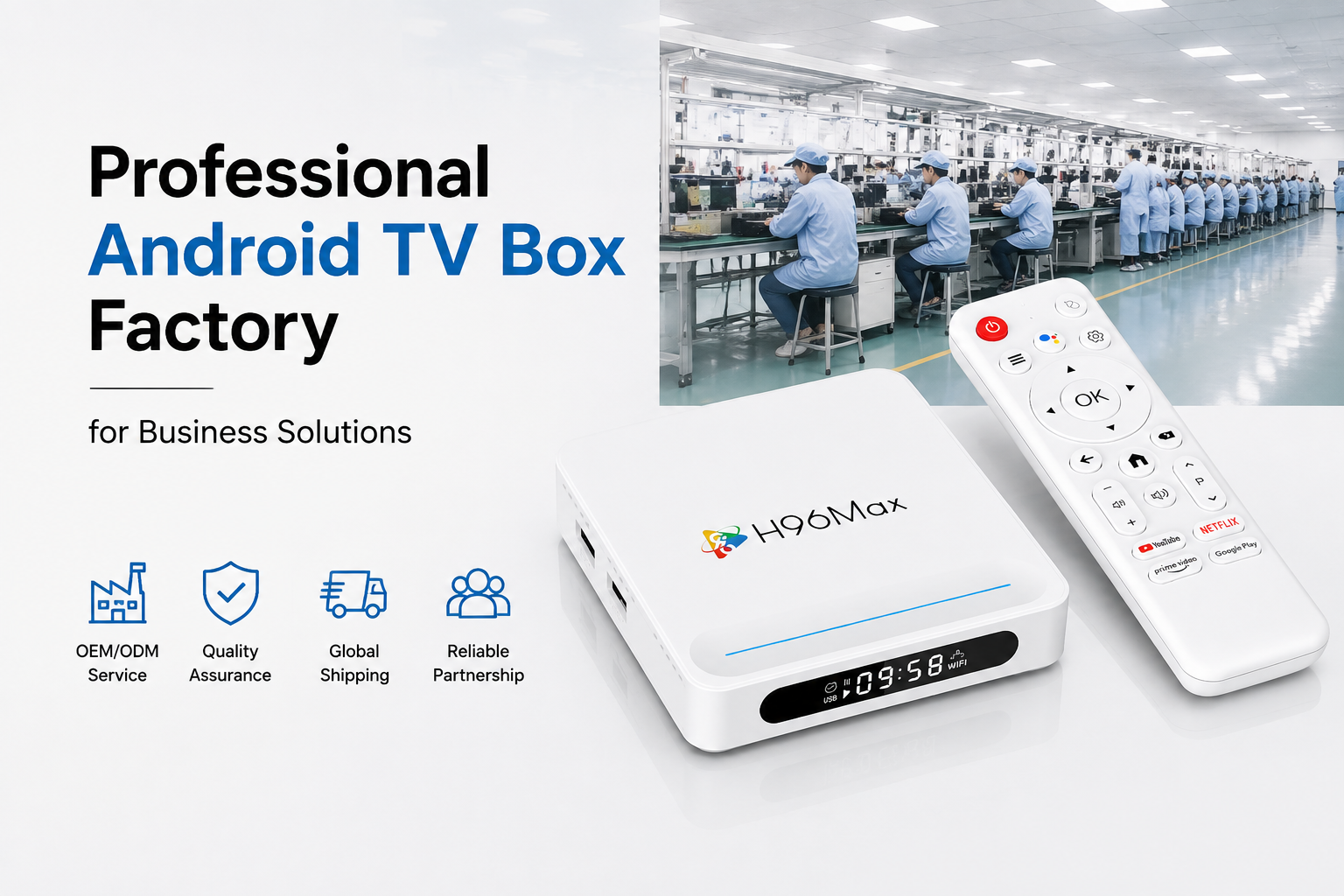 Professional Android TV Box Factory for Business Solutions
