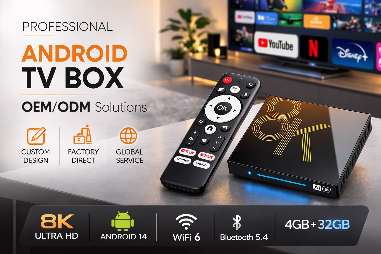 Professional Android TV Box OEM ODM Solutions