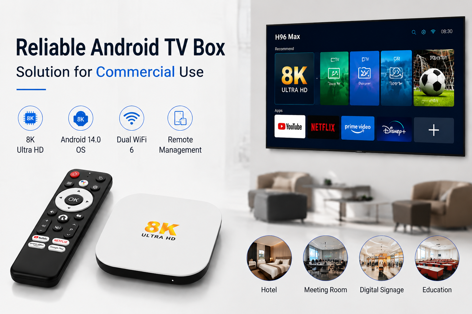 Reliable Android TV Box Solution for Commercial Use