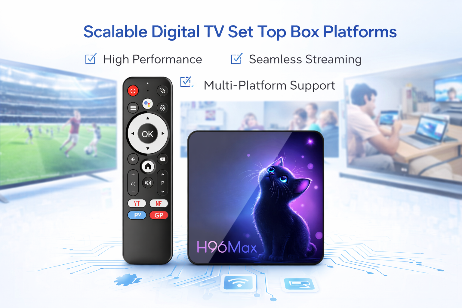 Scalable digital TV set top box platforms