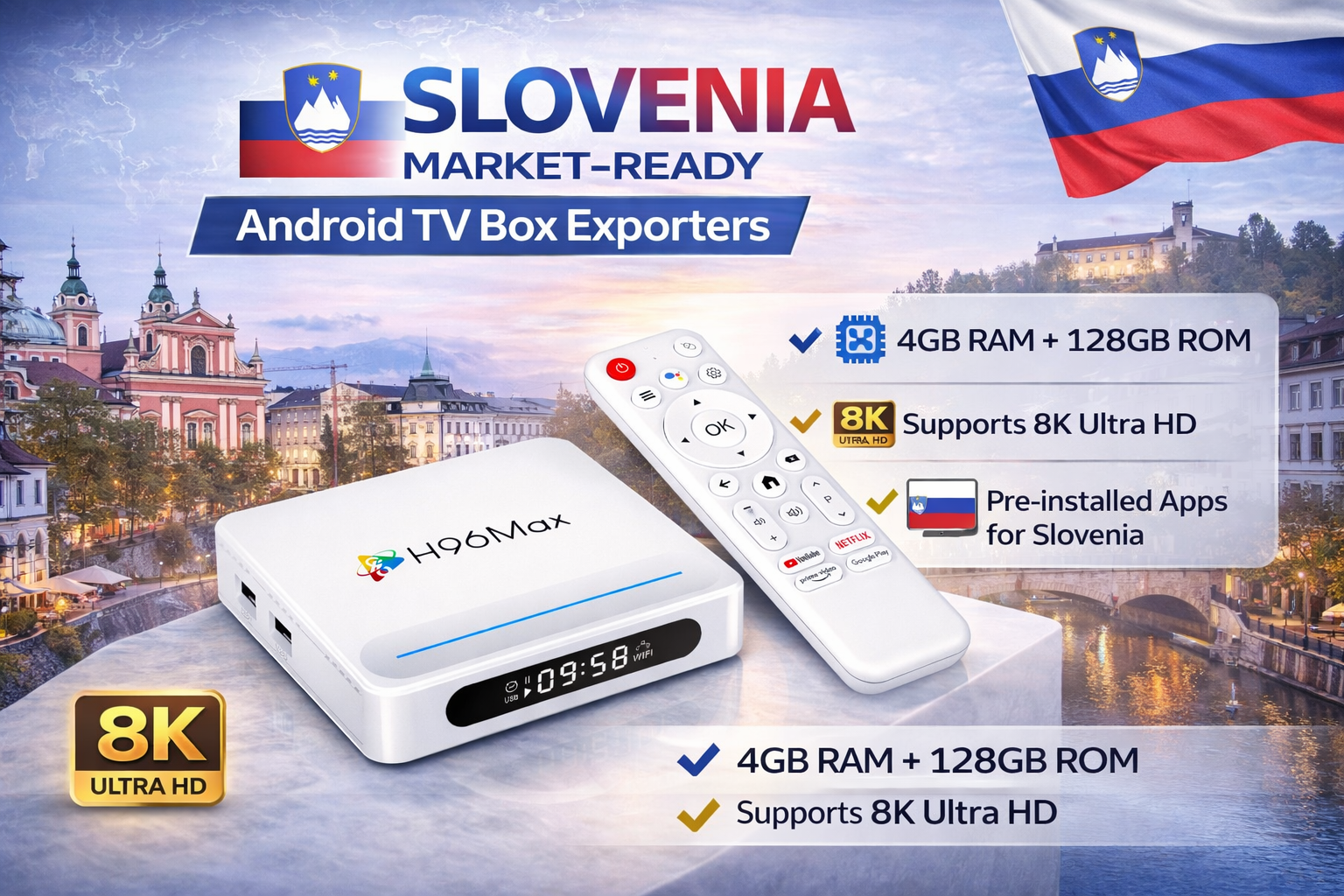 Slovenia market-ready Android TV box exporters