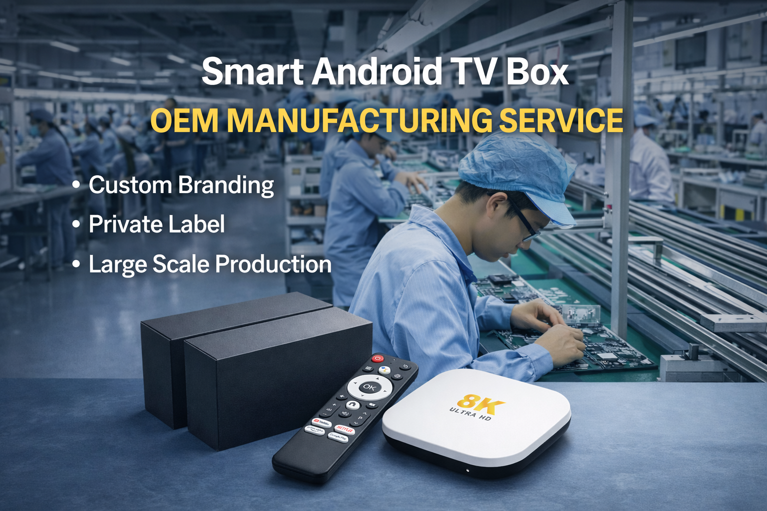 Smart Android TV Box OEM manufacturing service