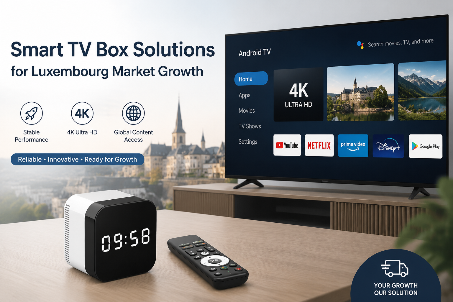 Smart TV Box Solutions for Luxembourg Market Growth