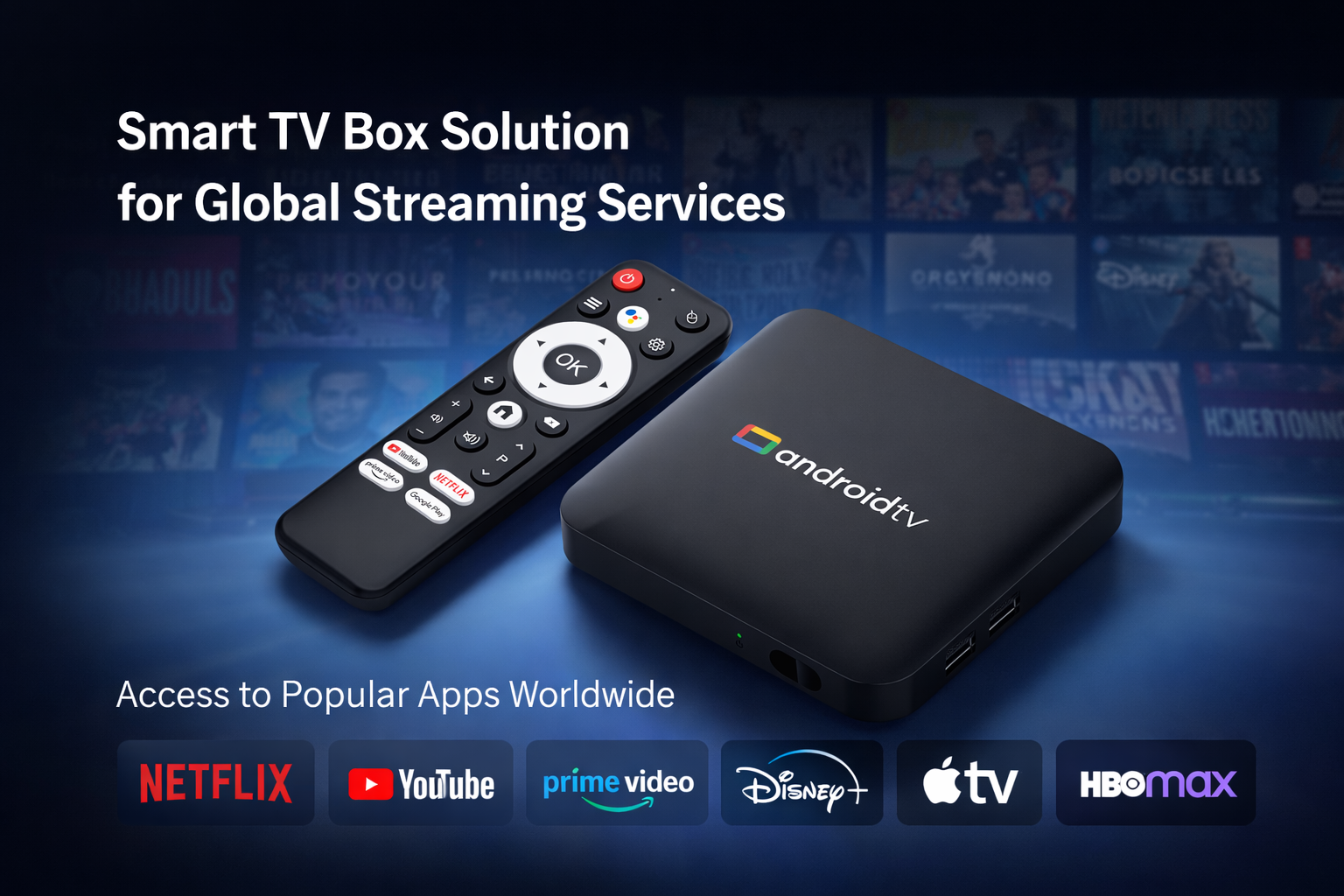 Smart TV box solution for global streaming services