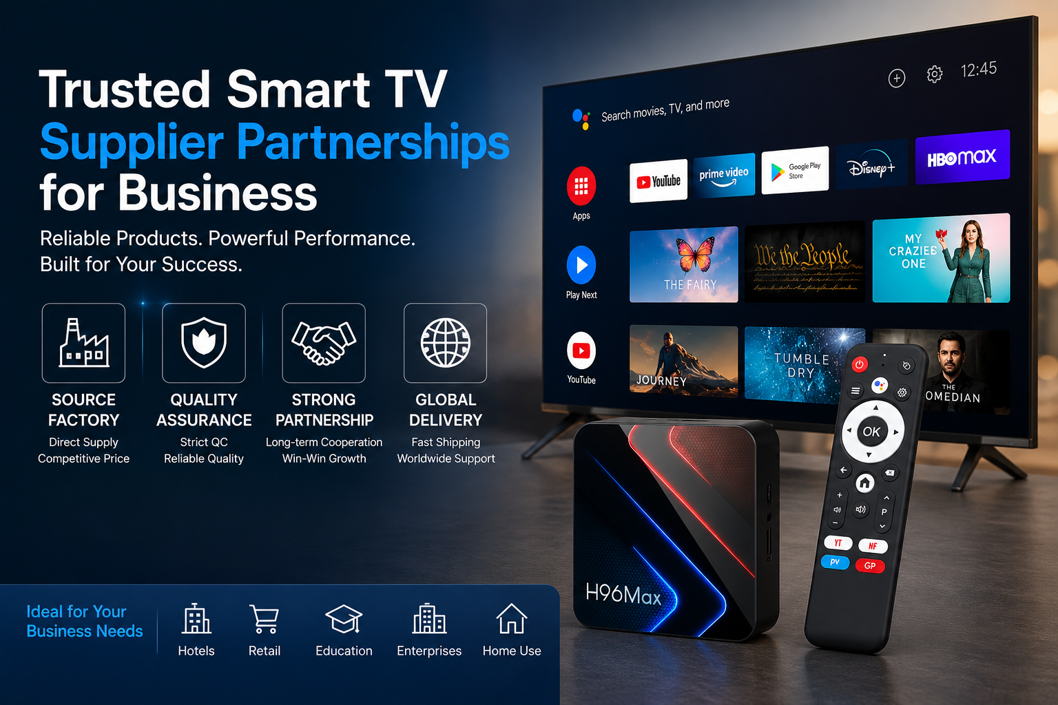 Trusted Smart TV Supplier Partnerships for Business
