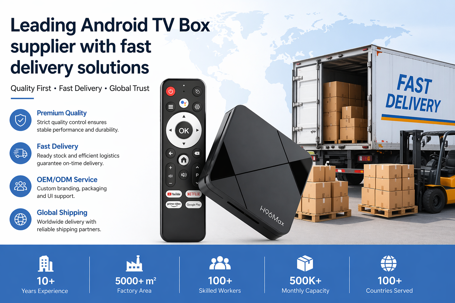 Leading Android TV Box supplier with fast delivery solutions